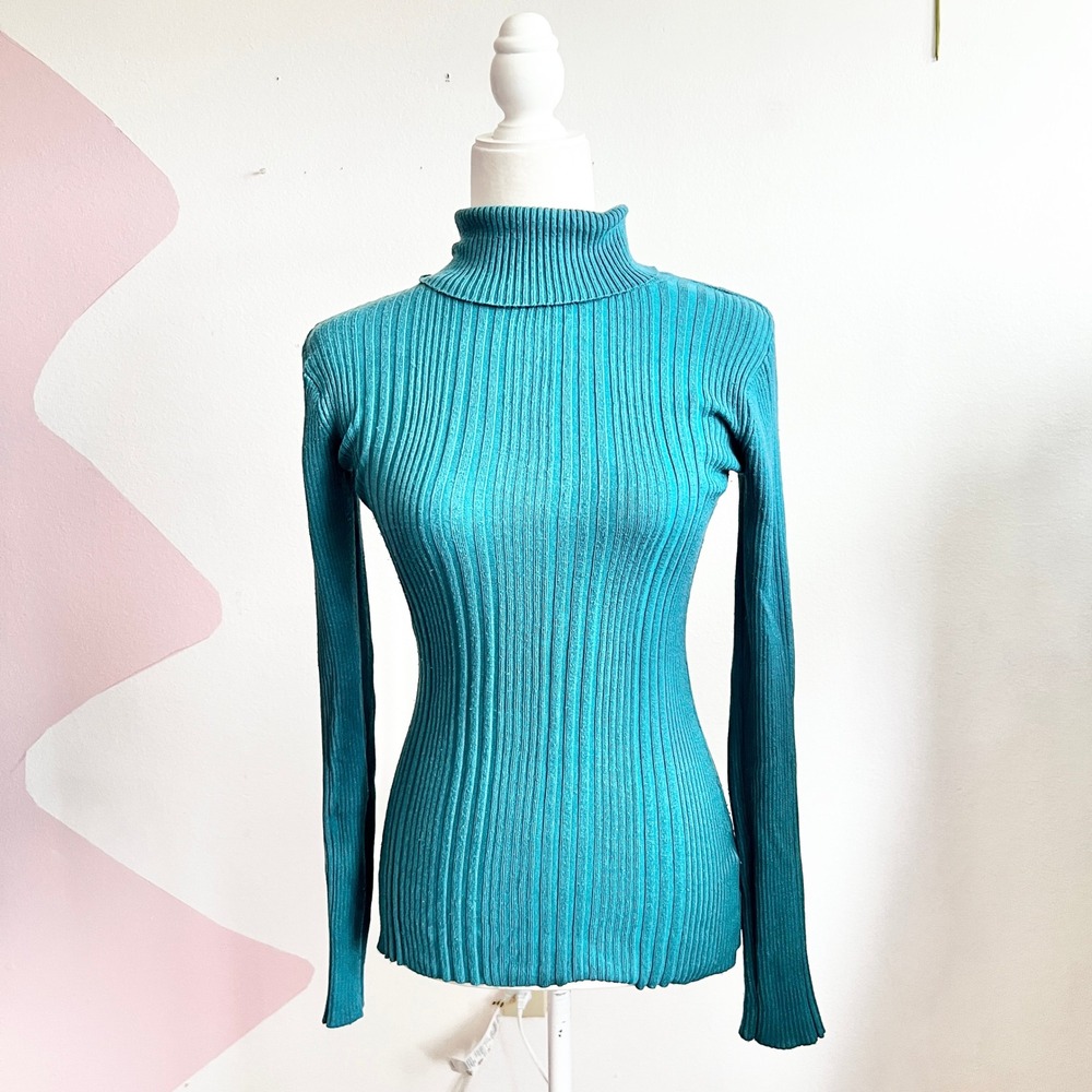 Gap Ribbed Turtleneck Sweater Women's Long Sleeve Classic Cozy 90s Y2K Small